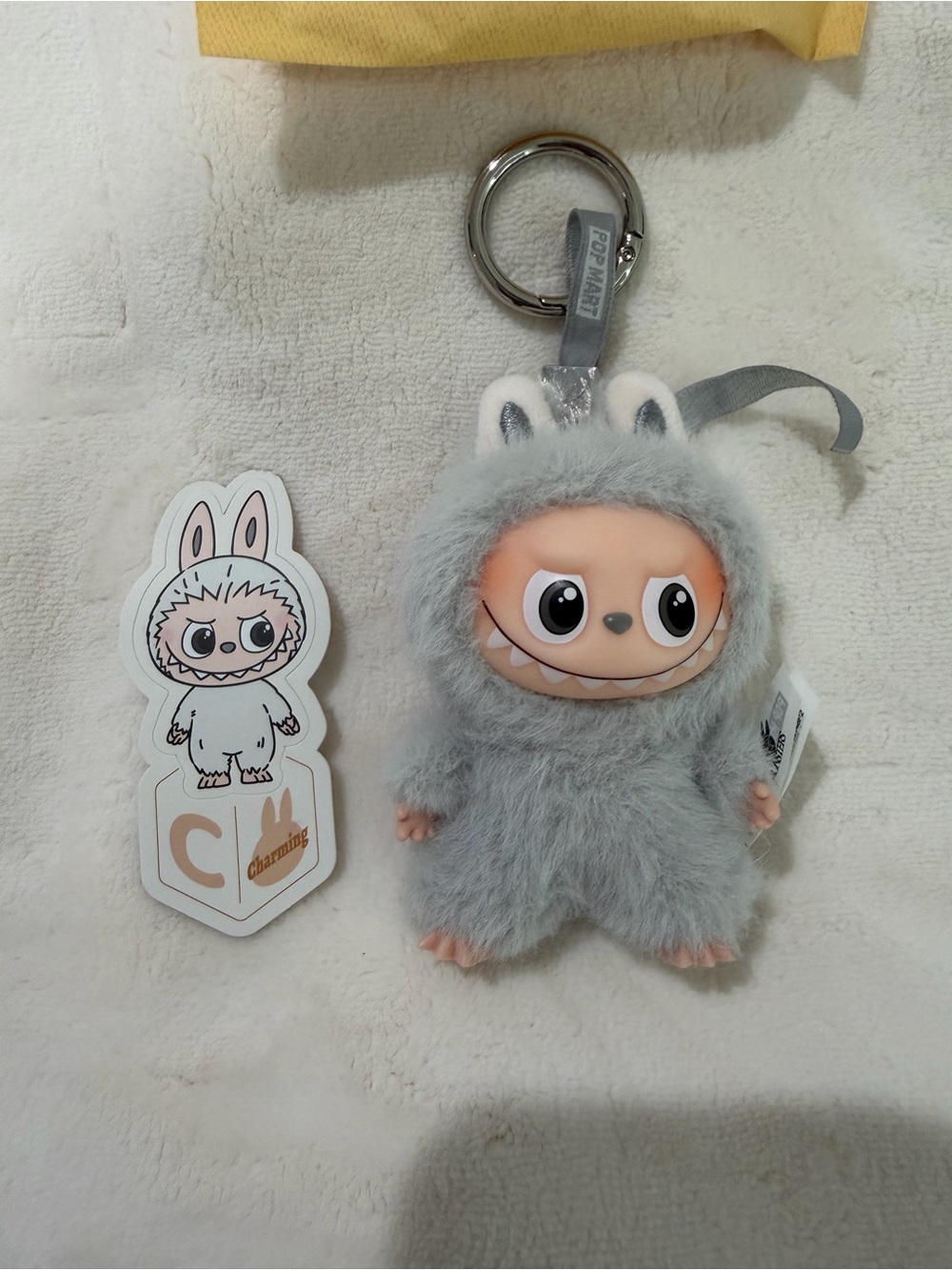 THE MONSTERS Pin for Love Series-Vinyl Plush Pendant Blind Box. C for Charming